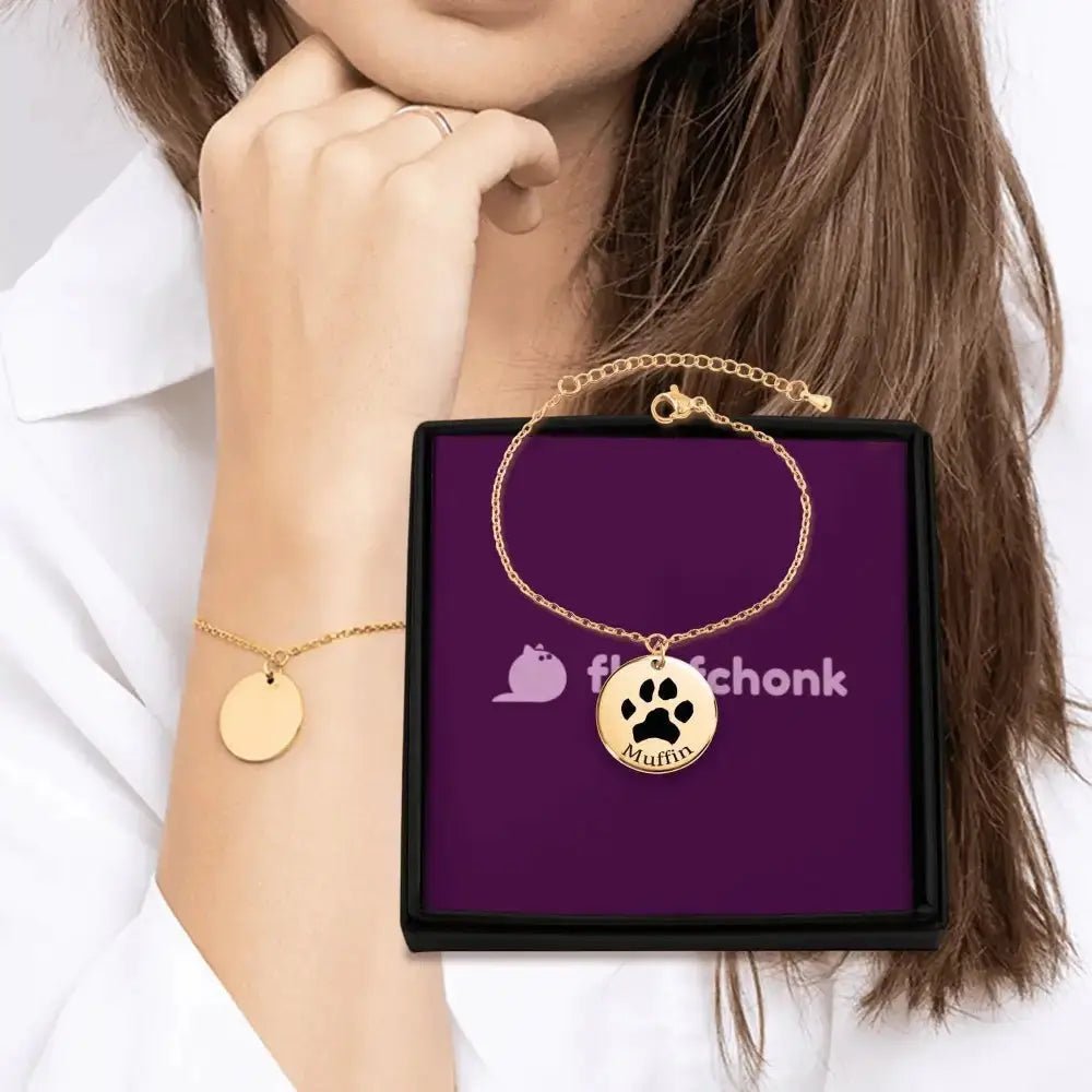 Custom Pawprint Bracelet - FloofChonk