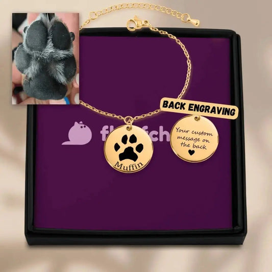 Custom Pawprint Bracelet - FloofChonk