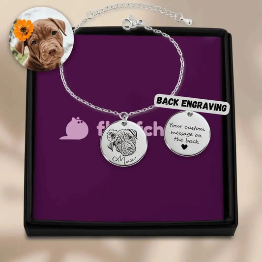 Custom Pet Portrait Bracelet - FloofChonk
