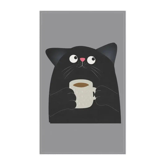 Cute Cat Coffee Tea Towels - Fun Kitchen Decor for Cat Lovers - FloofChonk
