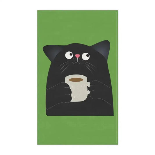 Cute Cat Coffee Tea Towels - Fun Kitchen Decor for Cat Lovers - FloofChonk