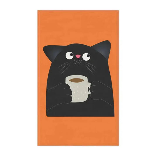 Cute Cat Coffee Tea Towels - Fun Kitchen Decor for Cat Lovers - FloofChonk