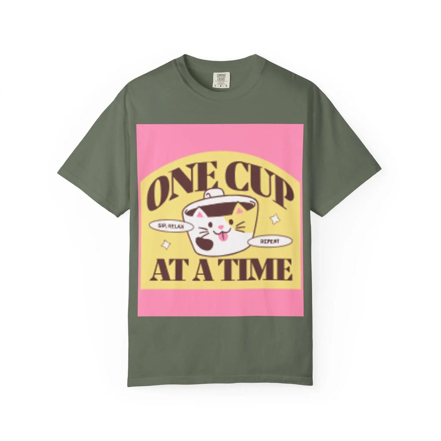 Cute Cat Retro Coffee T-Shirt, Funny Cat Lover Tee, Coffee Addict Shirt - FloofChonk