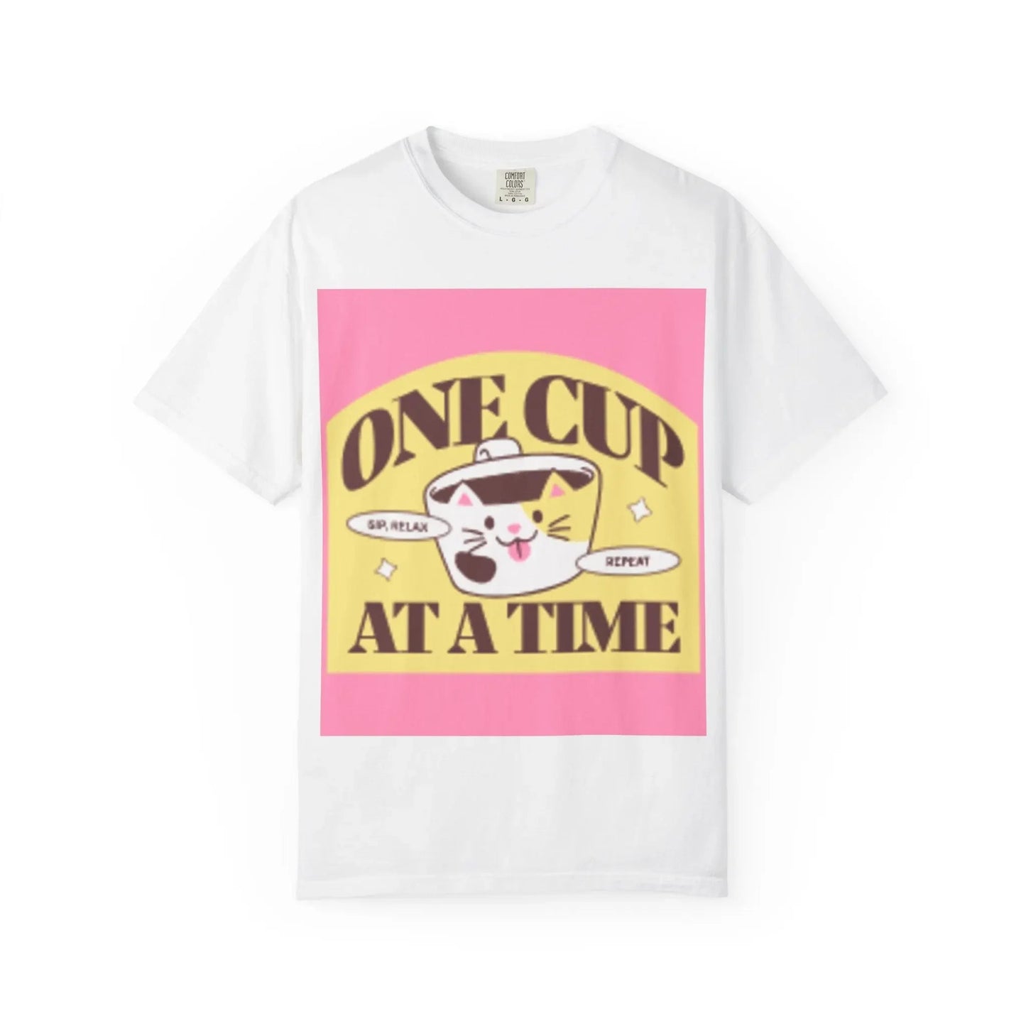 Cute Cat Retro Coffee T-Shirt, Funny Cat Lover Tee, Coffee Addict Shirt - FloofChonk