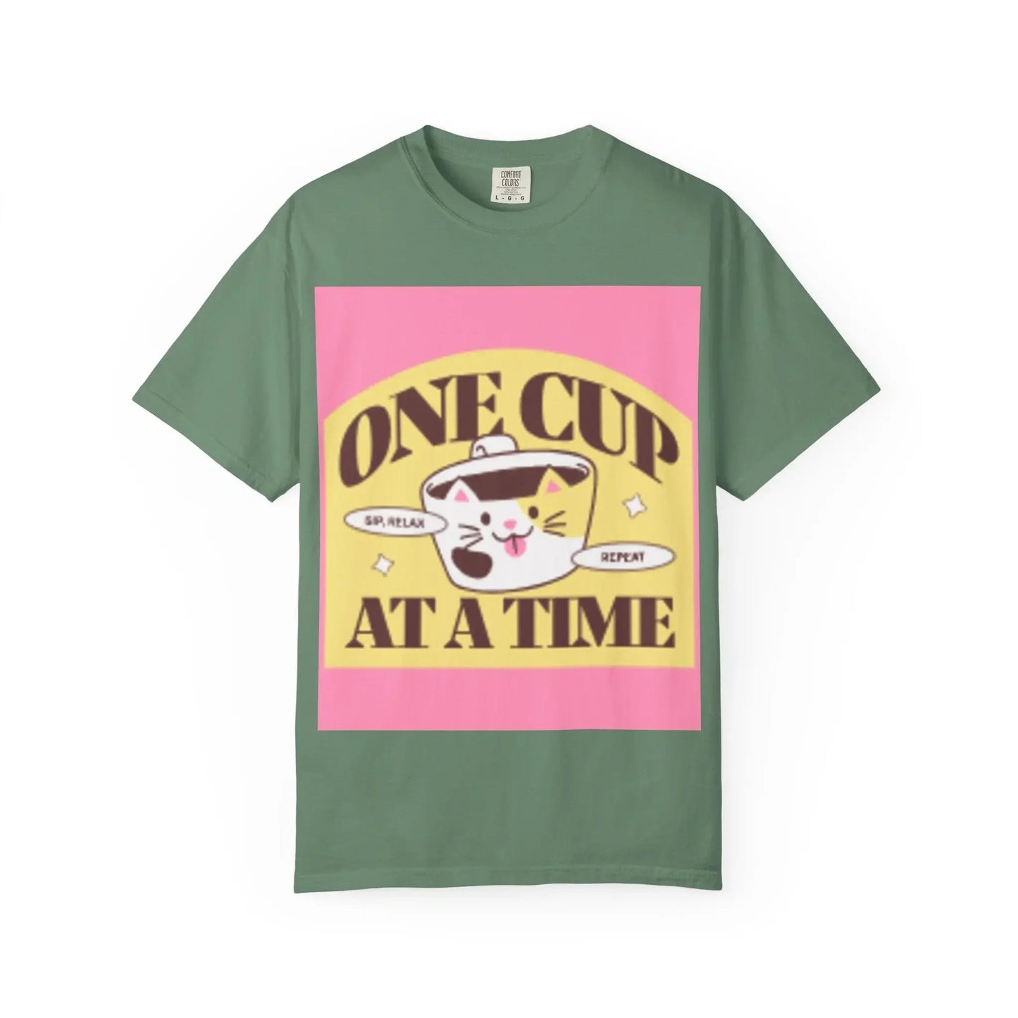 Cute Cat Retro Coffee T-Shirt, Funny Cat Lover Tee, Coffee Addict Shirt - FloofChonk