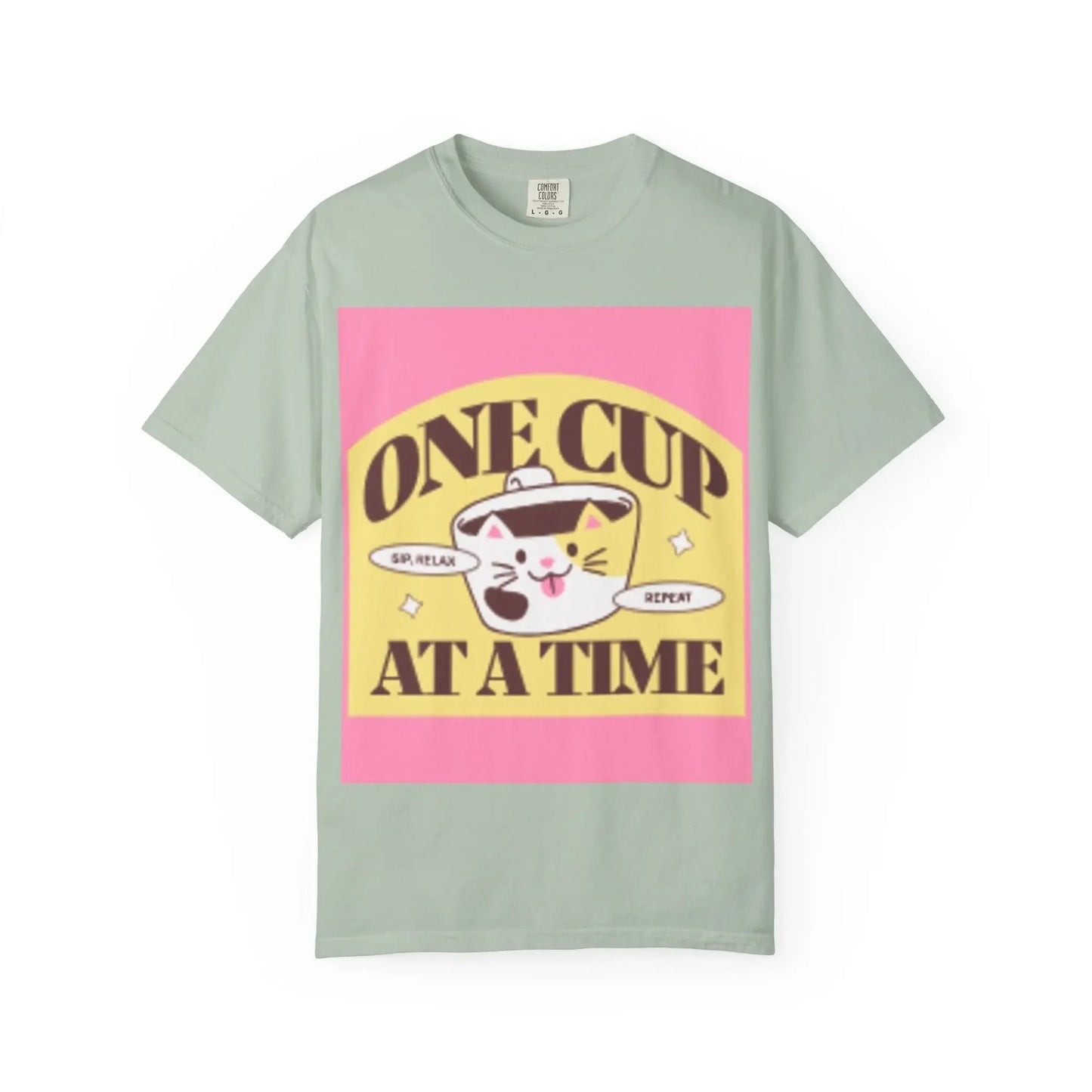 Cute Cat Retro Coffee T-Shirt, Funny Cat Lover Tee, Coffee Addict Shirt - FloofChonk