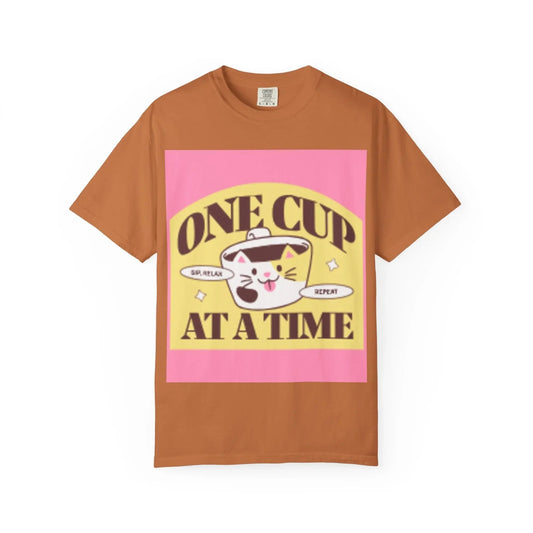 Cute Cat Retro Coffee T-Shirt, Funny Cat Lover Tee, Coffee Addict Shirt - FloofChonk