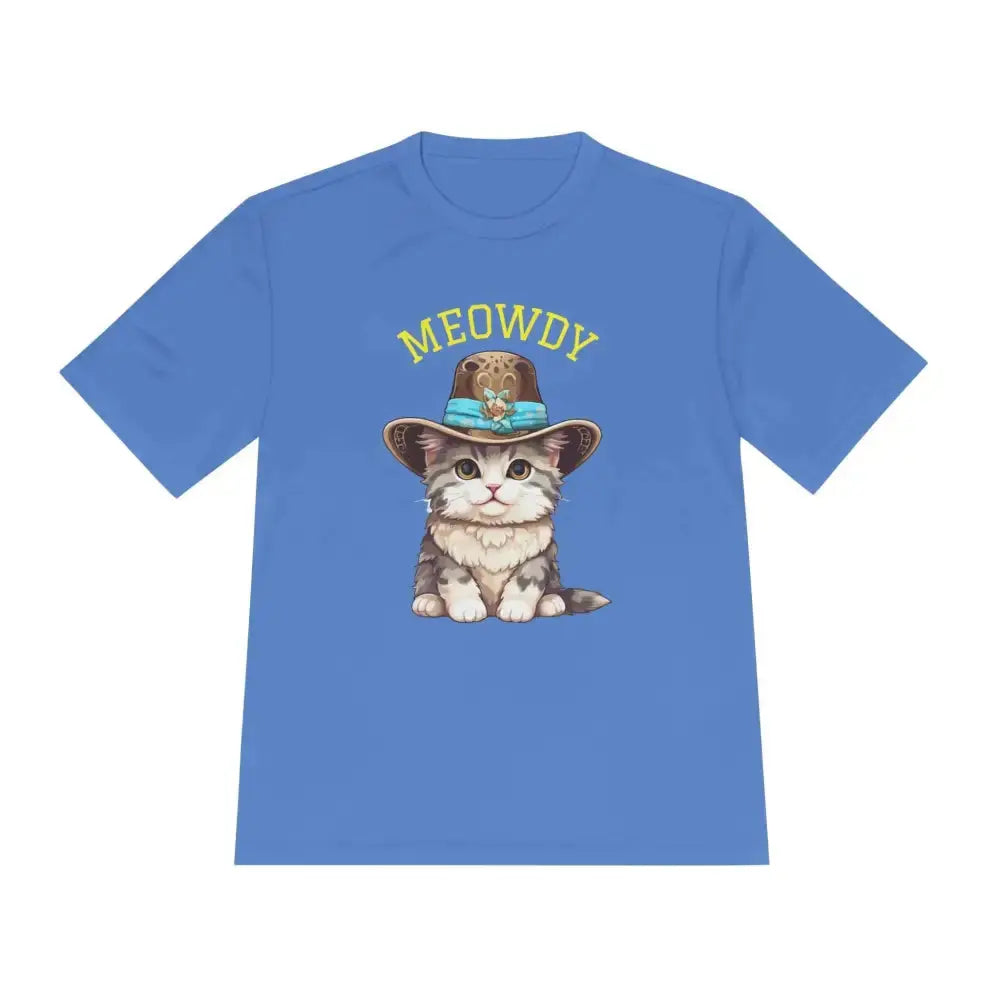 Cute Cat Themed Performance Tee - Perfect for Cat Lovers, Gift for Pet Owners, Fun Workout Shirt, Birthday and Holiday Apparel - FloofChonk