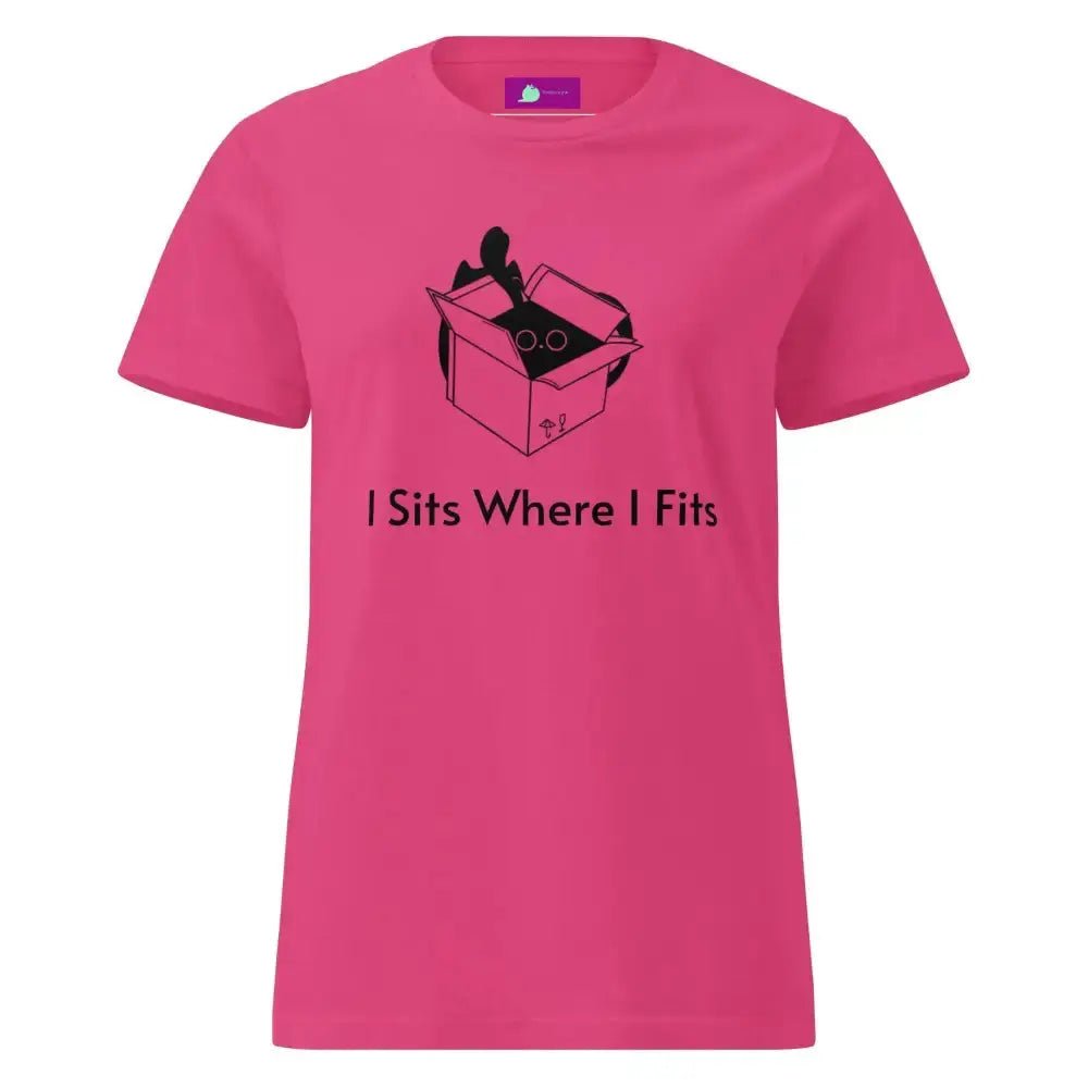 Cute I Sits Where I Fits Women's T-Shirt - FloofChonk