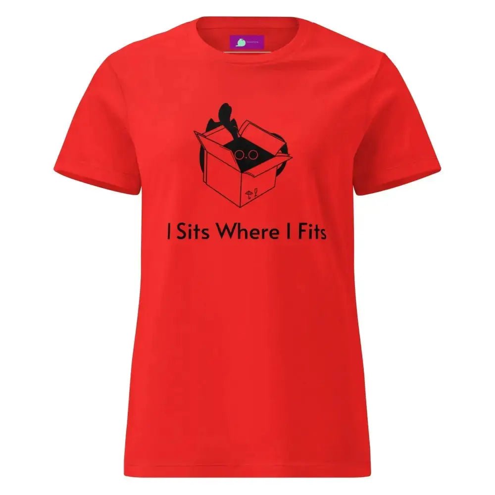 Cute I Sits Where I Fits Women's T-Shirt - FloofChonk