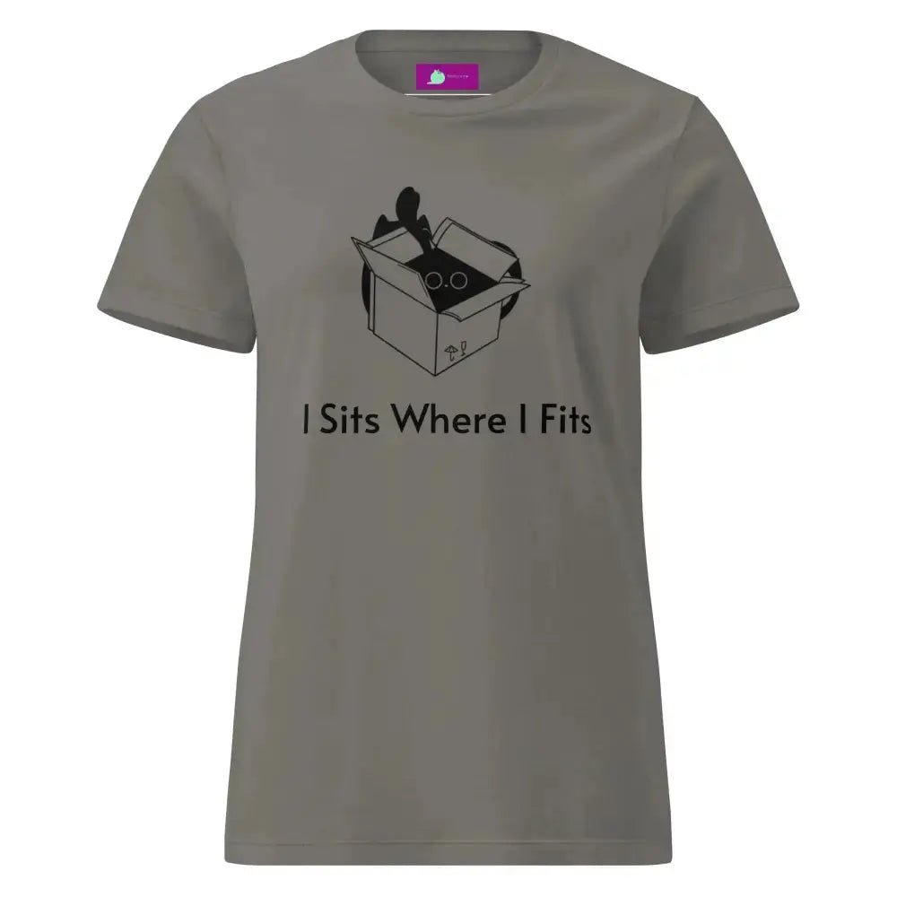 Cute I Sits Where I Fits Women's T-Shirt - FloofChonk