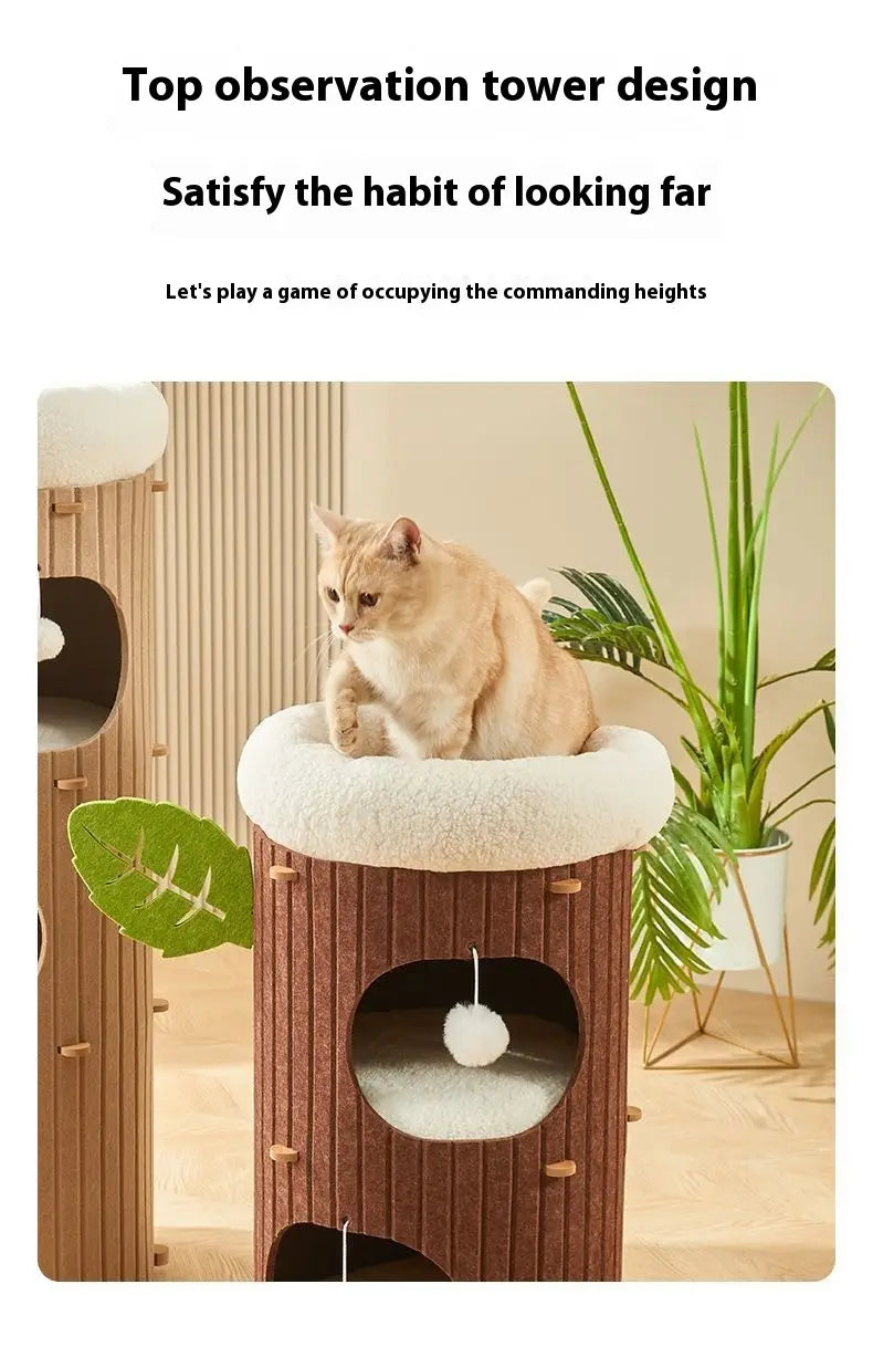 Cat Scratch Board Felt Nest Four Seasons Universal Tree Pet Supplies