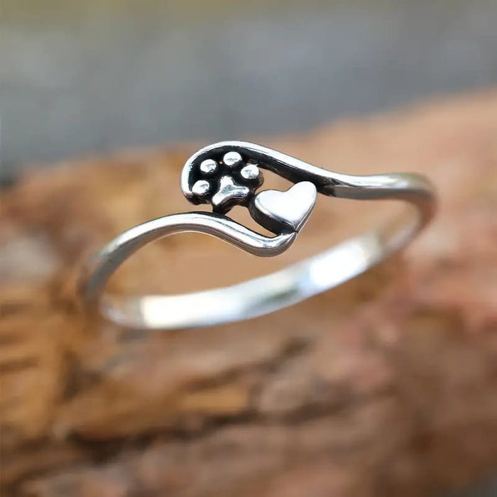 Cat’s Paw Love Ring Female Cute Fashion