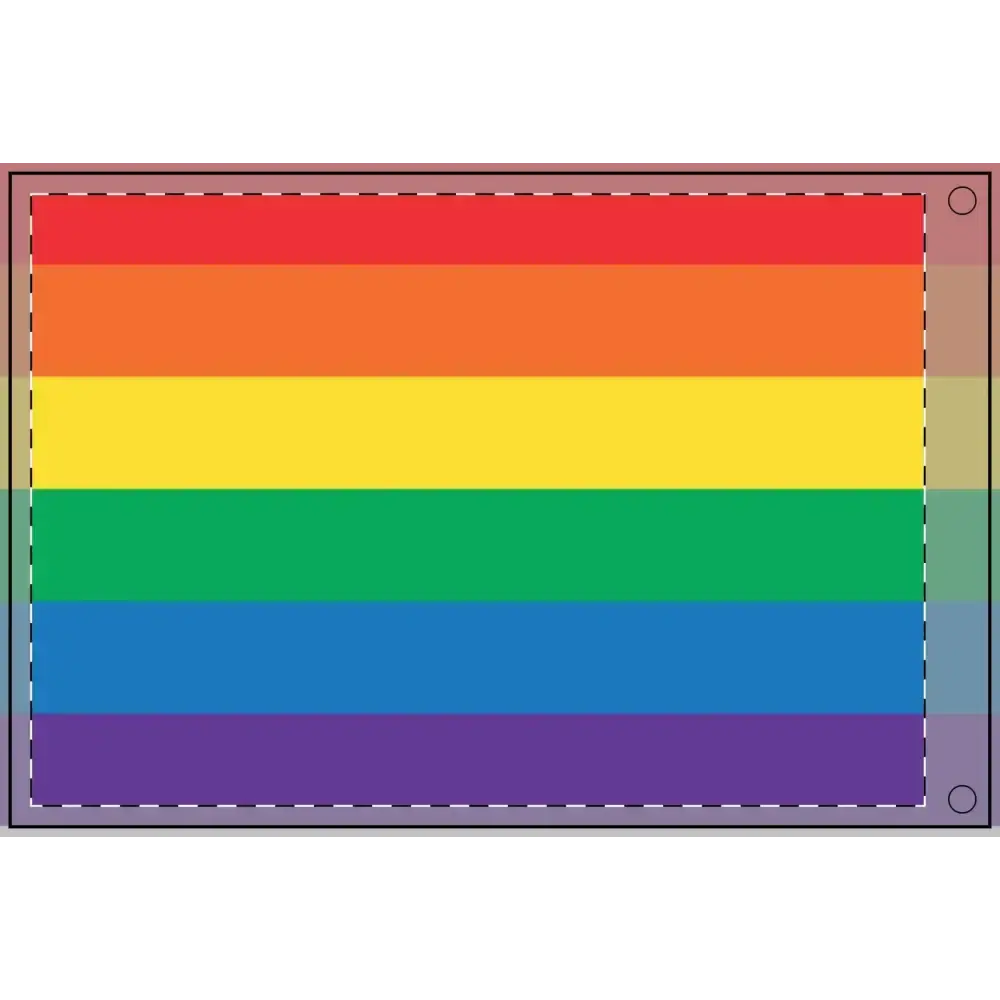 Double Sided Rainbow Flag - Celebrate Pride & Inclusivity - FloofChonk
