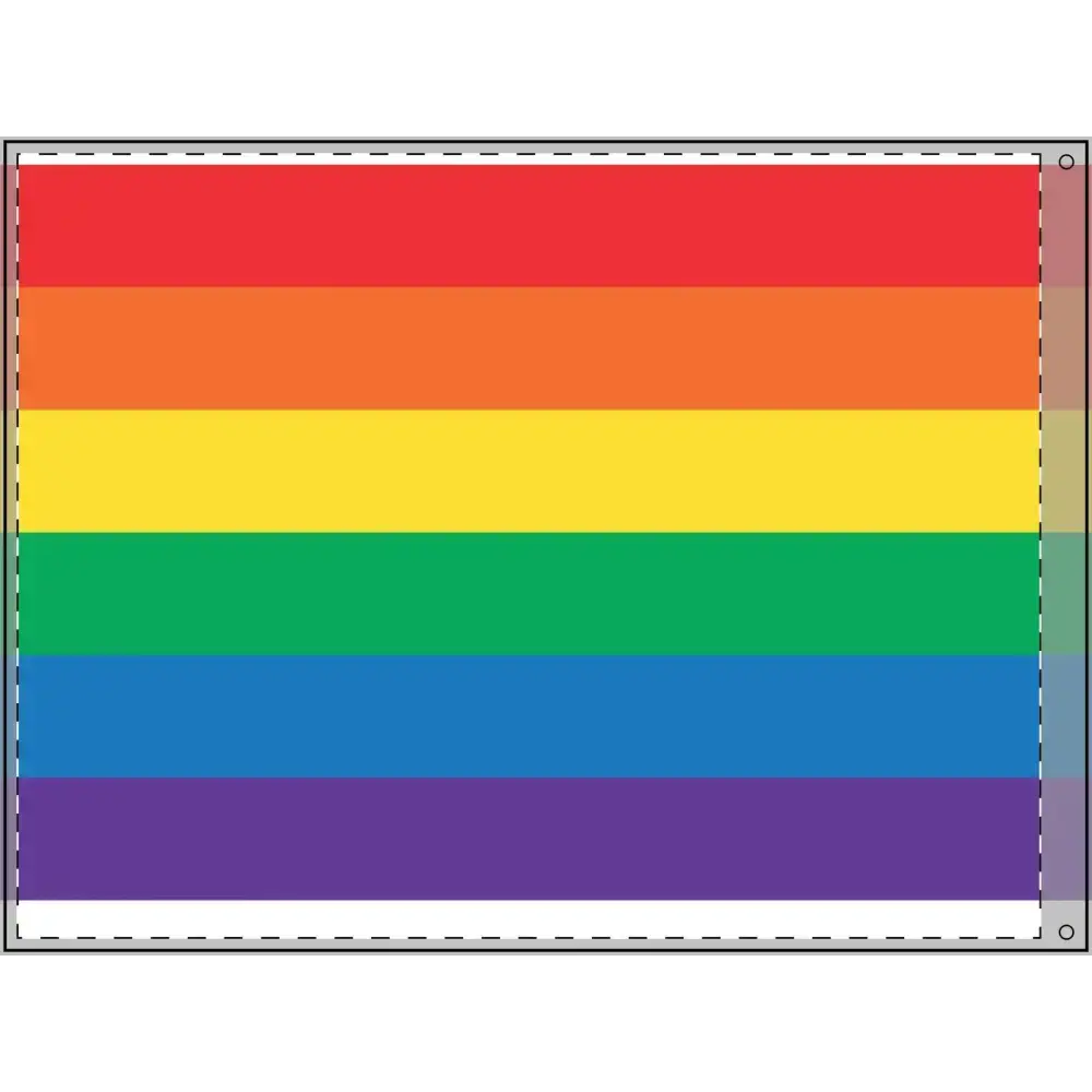 Double Sided Rainbow Flag - Celebrate Pride & Inclusivity - FloofChonk