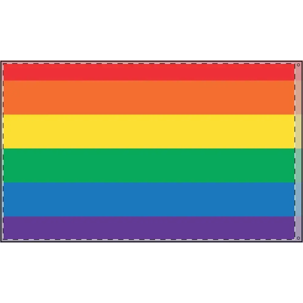 Double Sided Rainbow Flag - Celebrate Pride & Inclusivity - FloofChonk