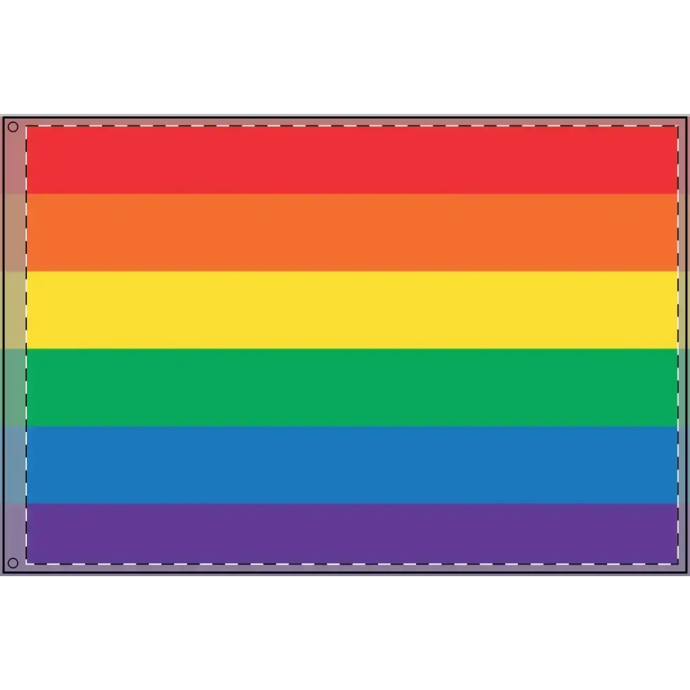 Double Sided Rainbow Flag - Celebrate Pride & Inclusivity - FloofChonk