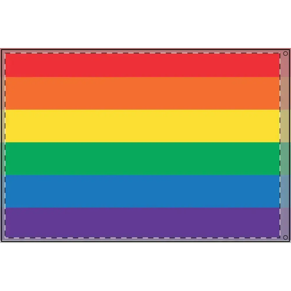 Double Sided Rainbow Flag - Celebrate Pride & Inclusivity - FloofChonk