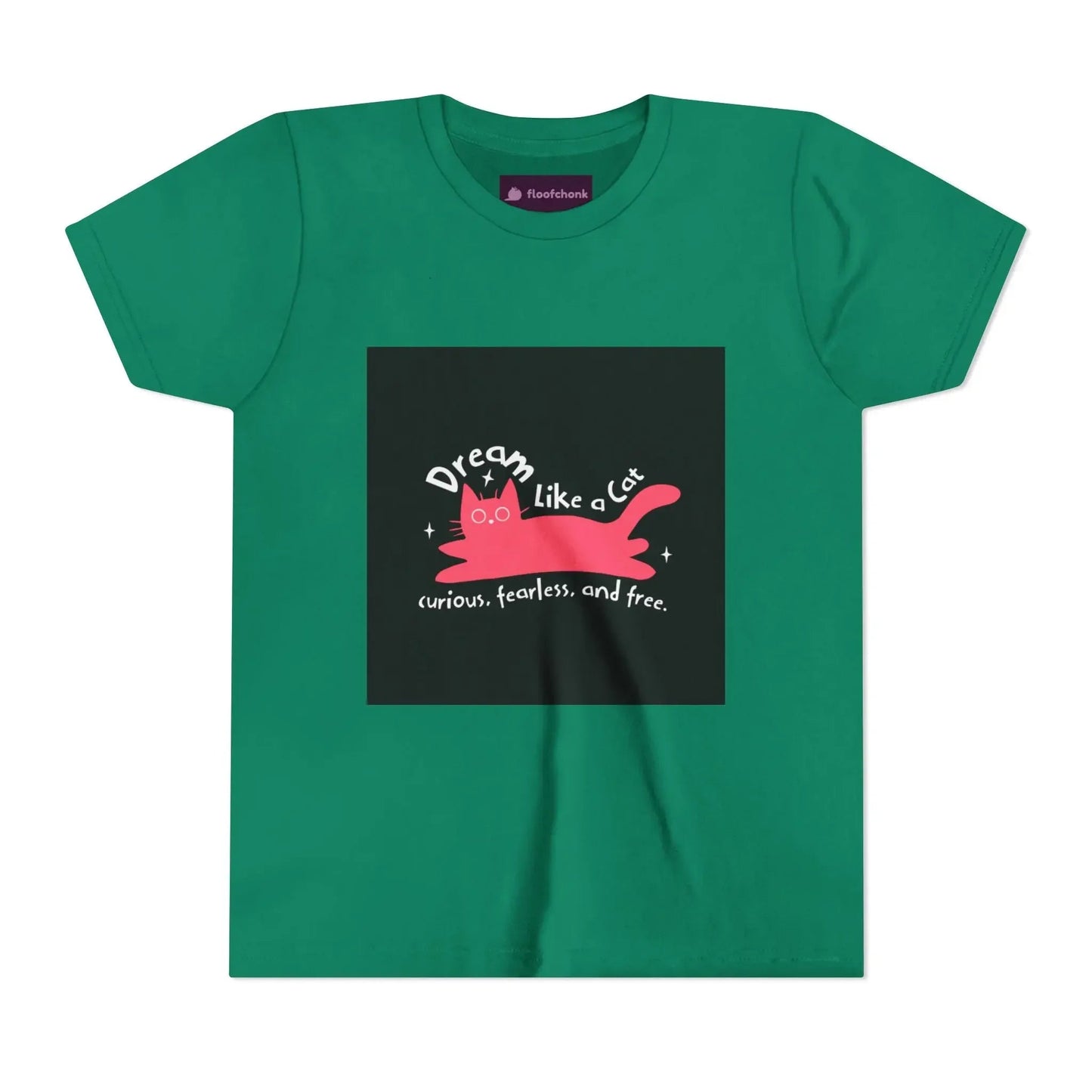 Dream Like a Cat Kids Tee - Fun Cat Design, Perfect Gift for Kids - FloofChonk