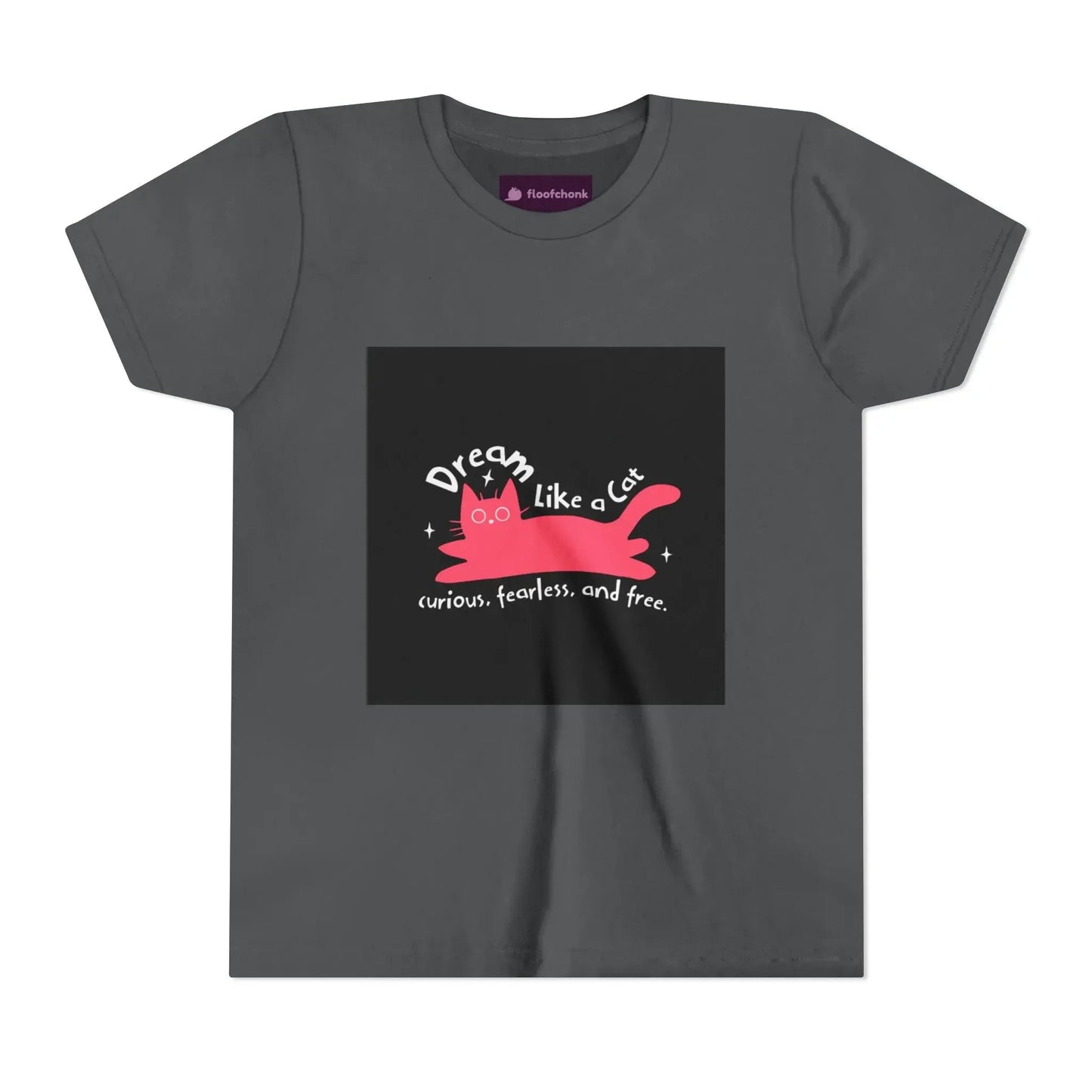 Dream Like a Cat Kids Tee - Fun Cat Design, Perfect Gift for Kids - FloofChonk