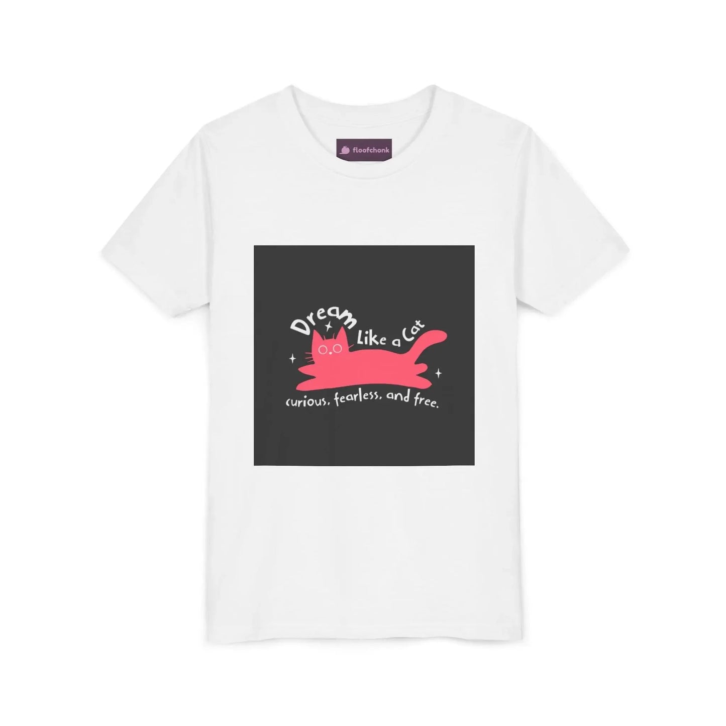 Dream Like a Cat Kids Tee - Fun Cat Design, Perfect Gift for Kids - FloofChonk