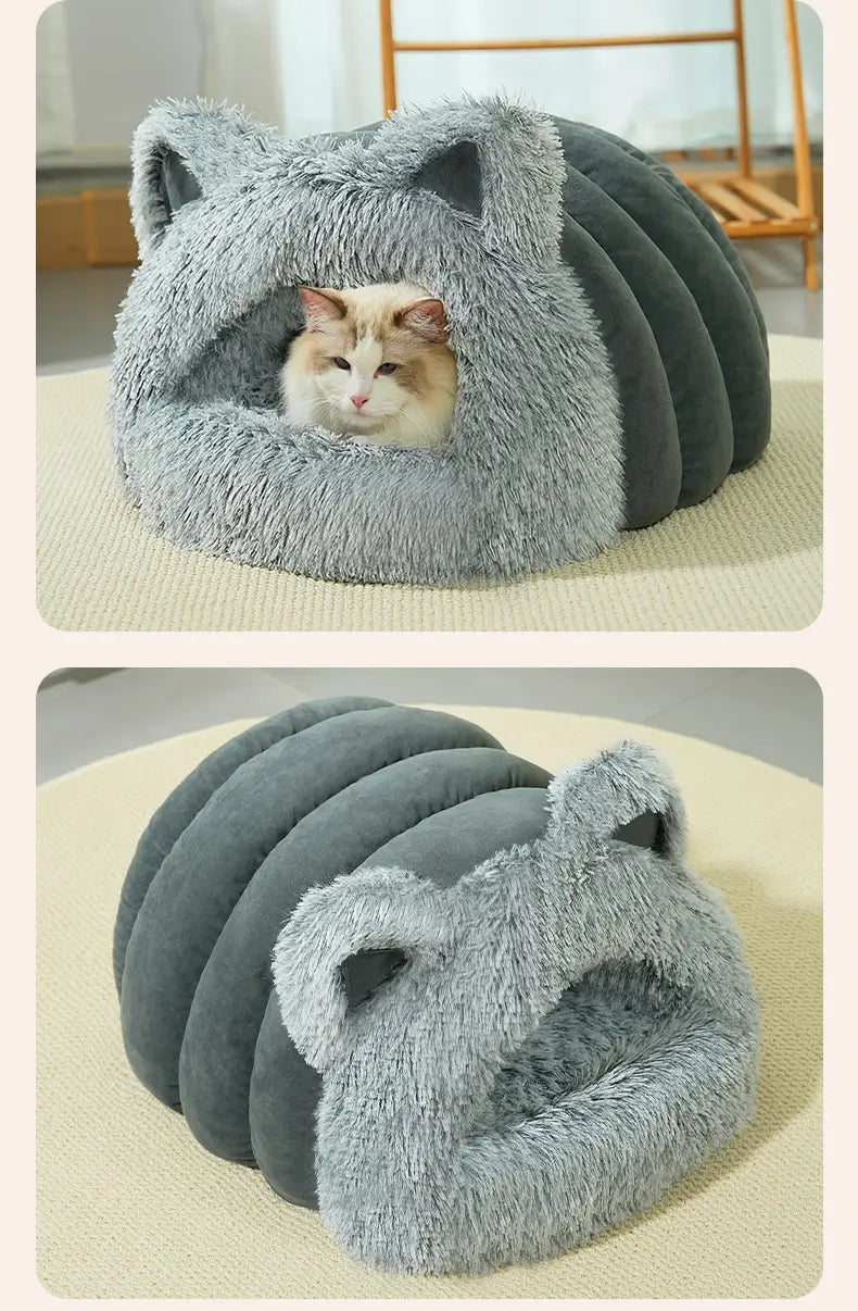 Cute Cat-Shaped Bed for Pets