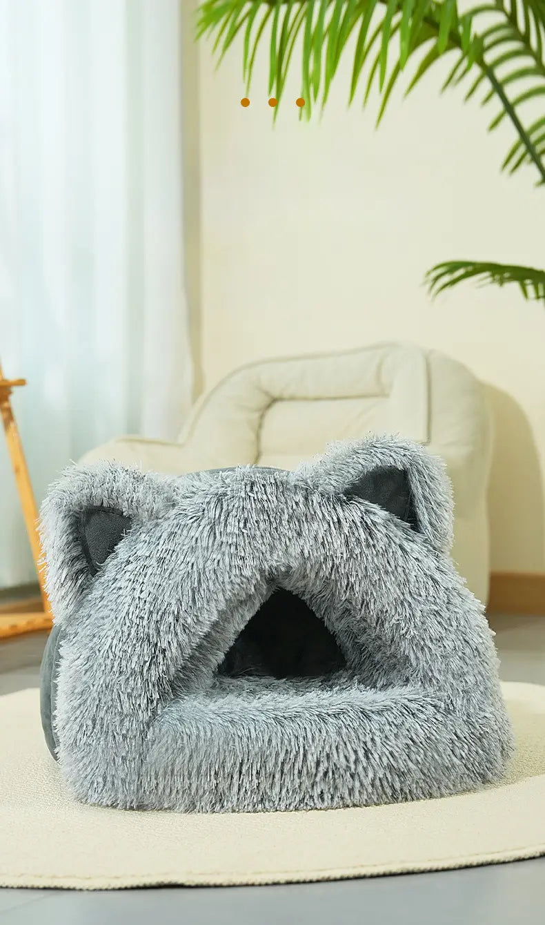 Cute Cat-Shaped Bed for Pets
