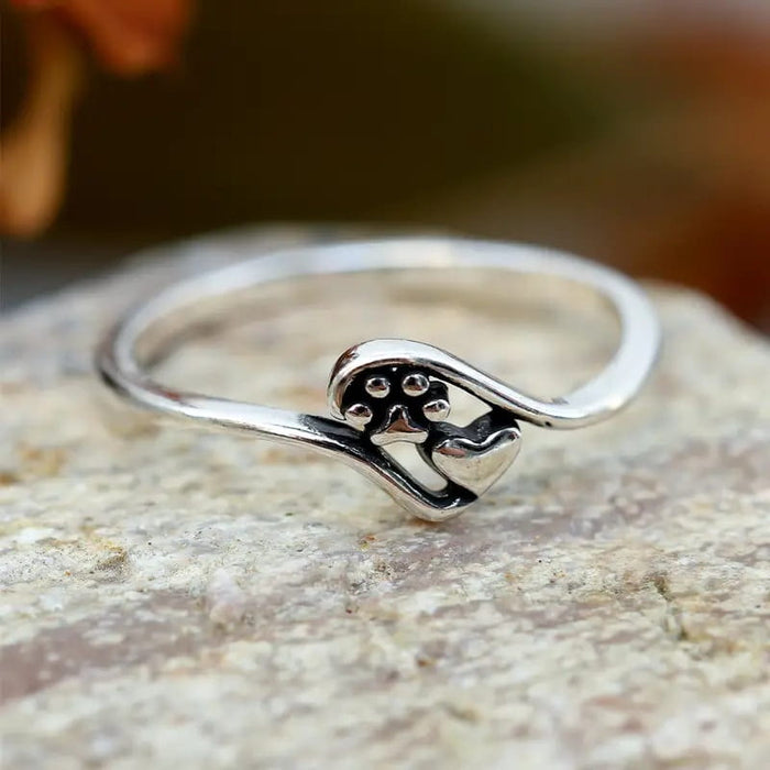 Cat’s Paw Love Ring Female Cute Fashion