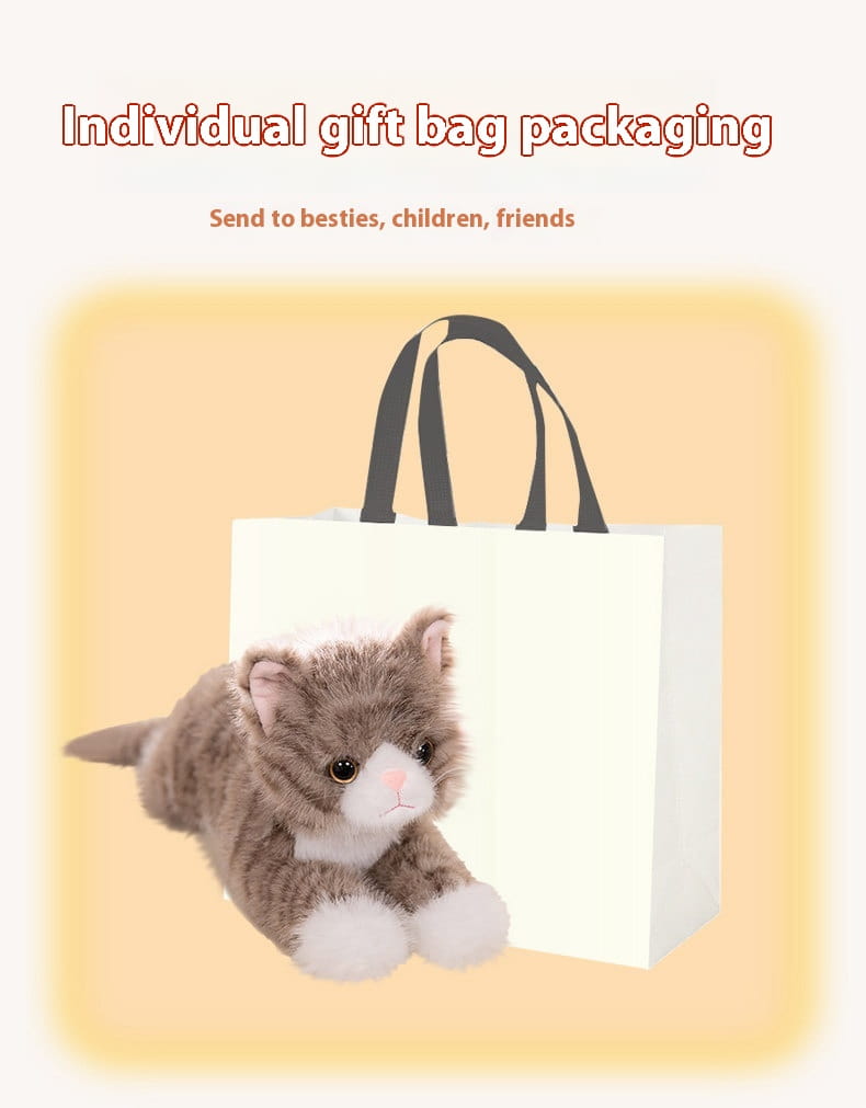 Simulation Cat Lying Style Doll Cute Plush Toy Ragdoll Home Ornaments