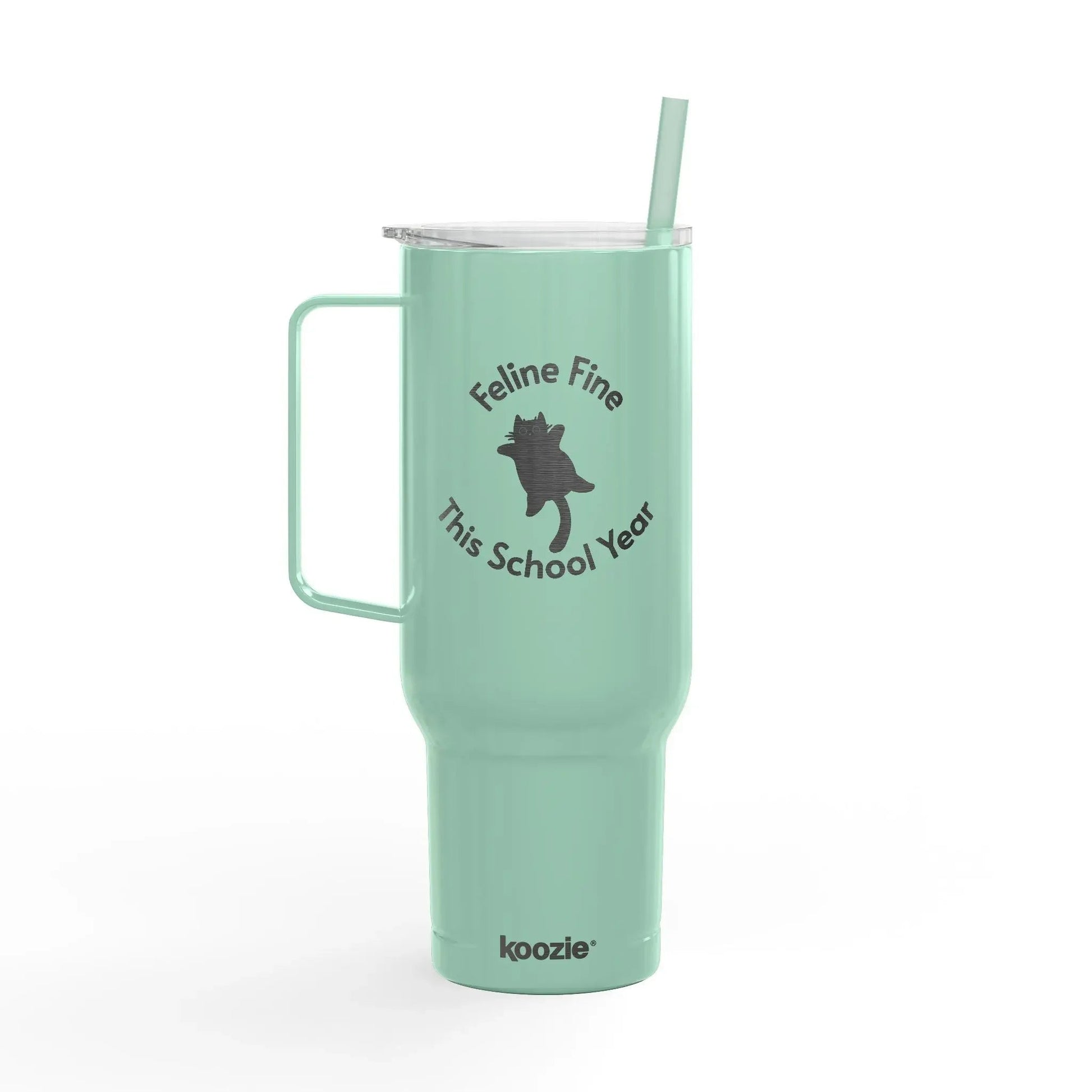 Feline Fine this School Year 40 oz Insulated Tumbler - FloofChonk