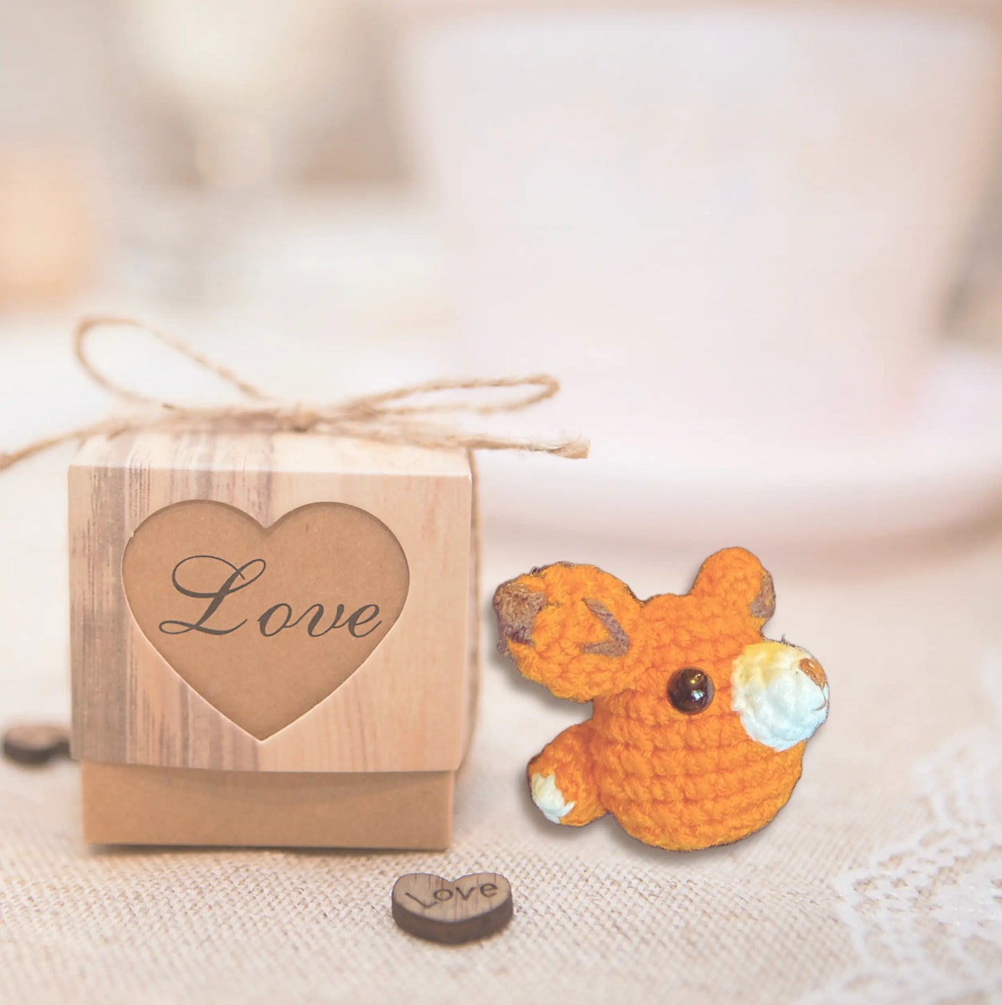 Handmade Catnip Toy | TJ the Fox Chunkle Puff Infused with Miracle Nip Botanicals Chunkles