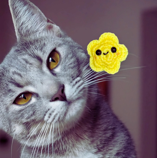 Handmade Catnip Toy | Twila L’Étoile the Celestial Chunkle Puff Infused with Miracle Nip Botanicals Chunkles