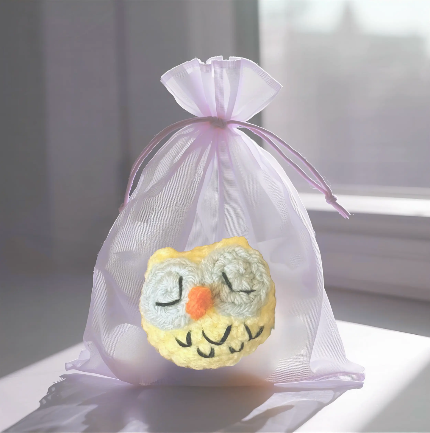 Handmade Catnip Toy | Yolk the Owl Chunkle Puff Infused with Miracle Nip Botanicals Chunkles