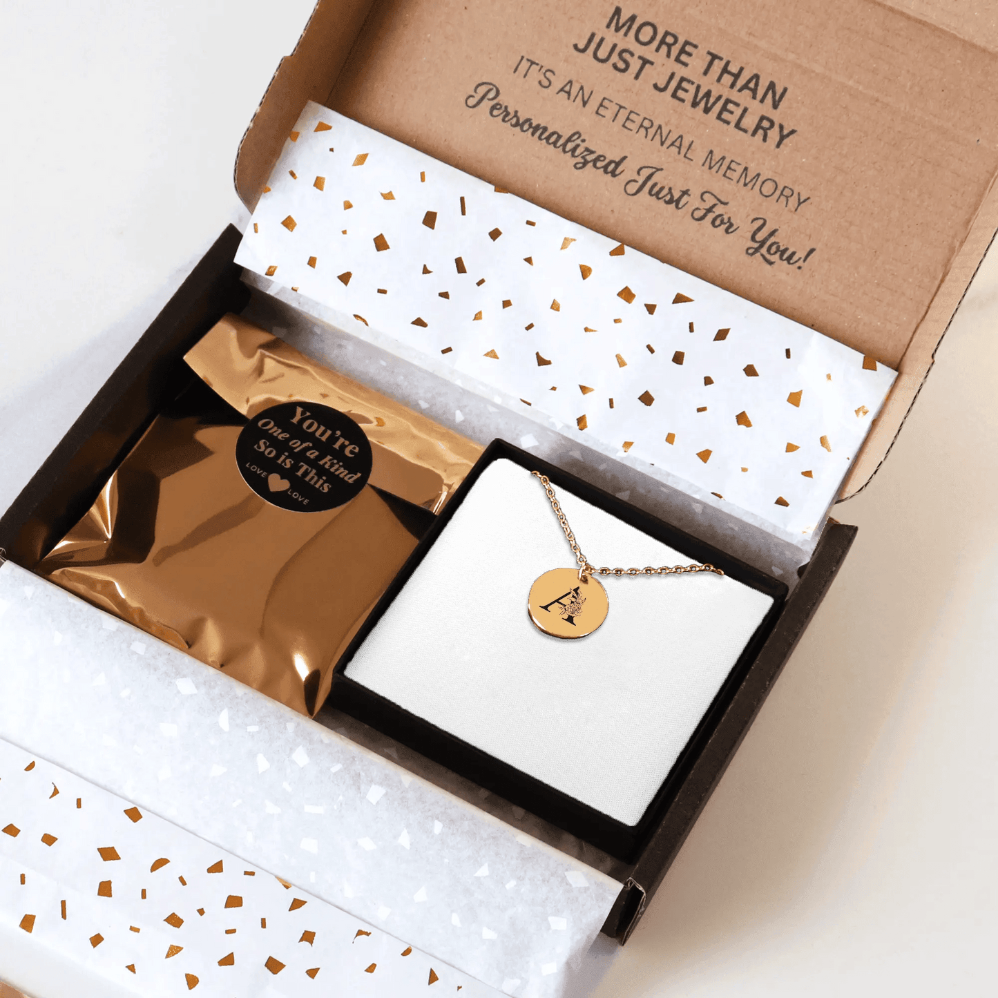 Floral Initial Necklace – A - FloofChonk