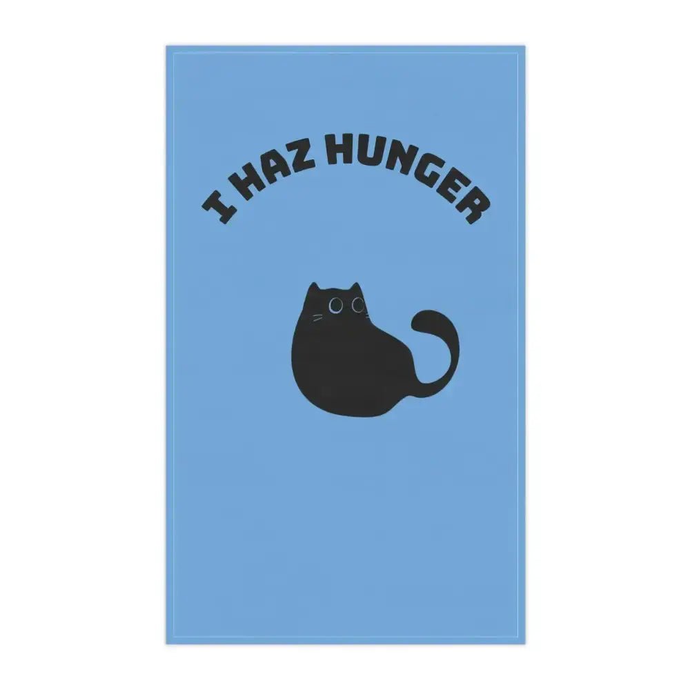 Funny Cat Tea Towels – 'I Haz Hunger' Cat Themed Kitchen Towels - FloofChonk