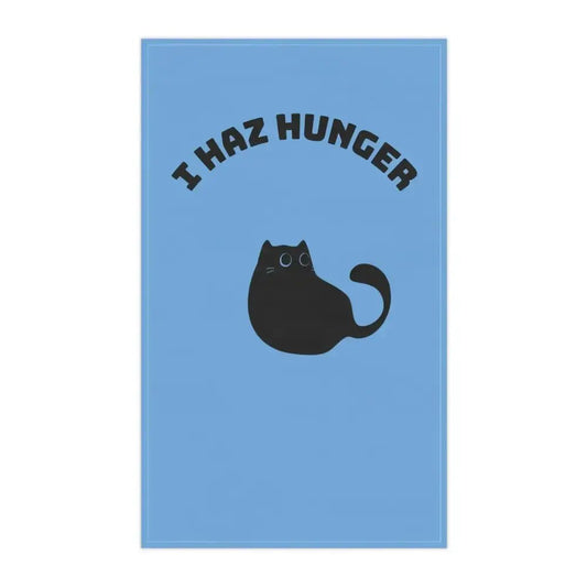 Funny Cat Tea Towels – 'I Haz Hunger' Cat Themed Kitchen Towels - FloofChonk