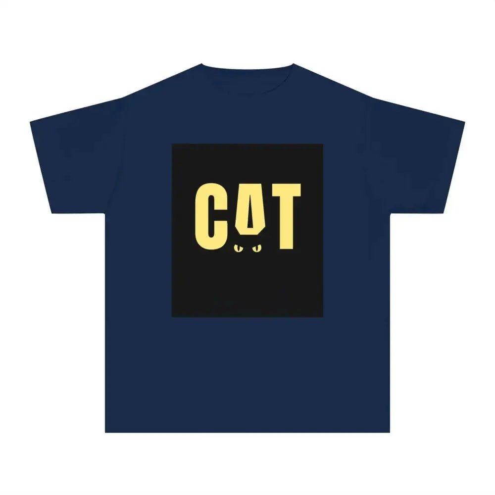 Funny Cat Youth Midweight Tee - Perfect for Animal Lovers - FloofChonk