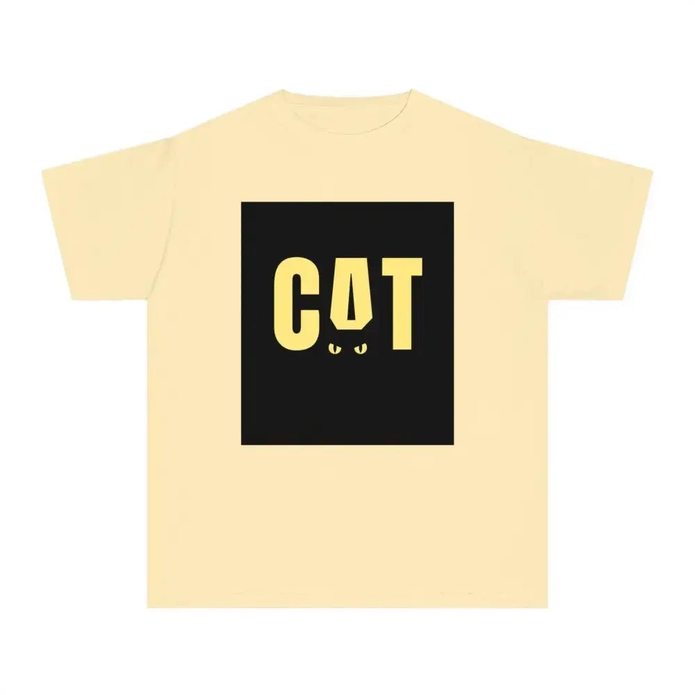 Funny Cat Youth Midweight Tee - Perfect for Animal Lovers - FloofChonk