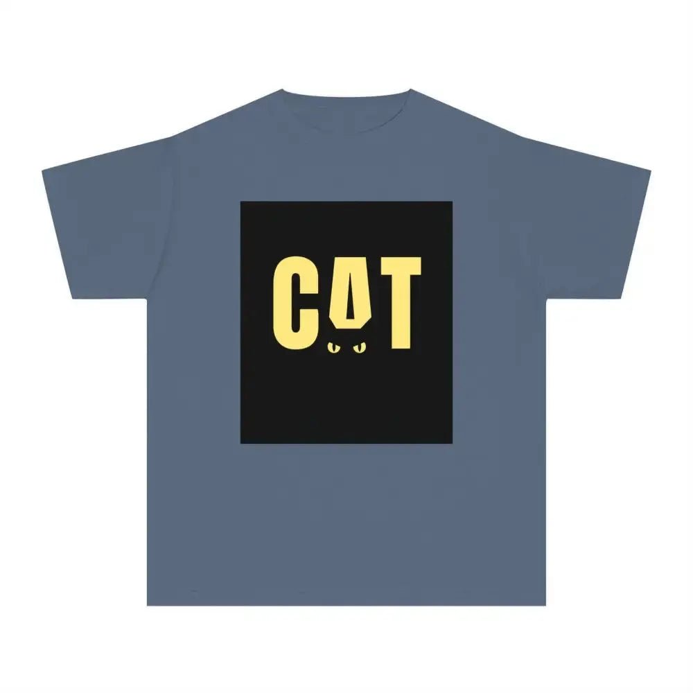Funny Cat Youth Midweight Tee - Perfect for Animal Lovers - FloofChonk