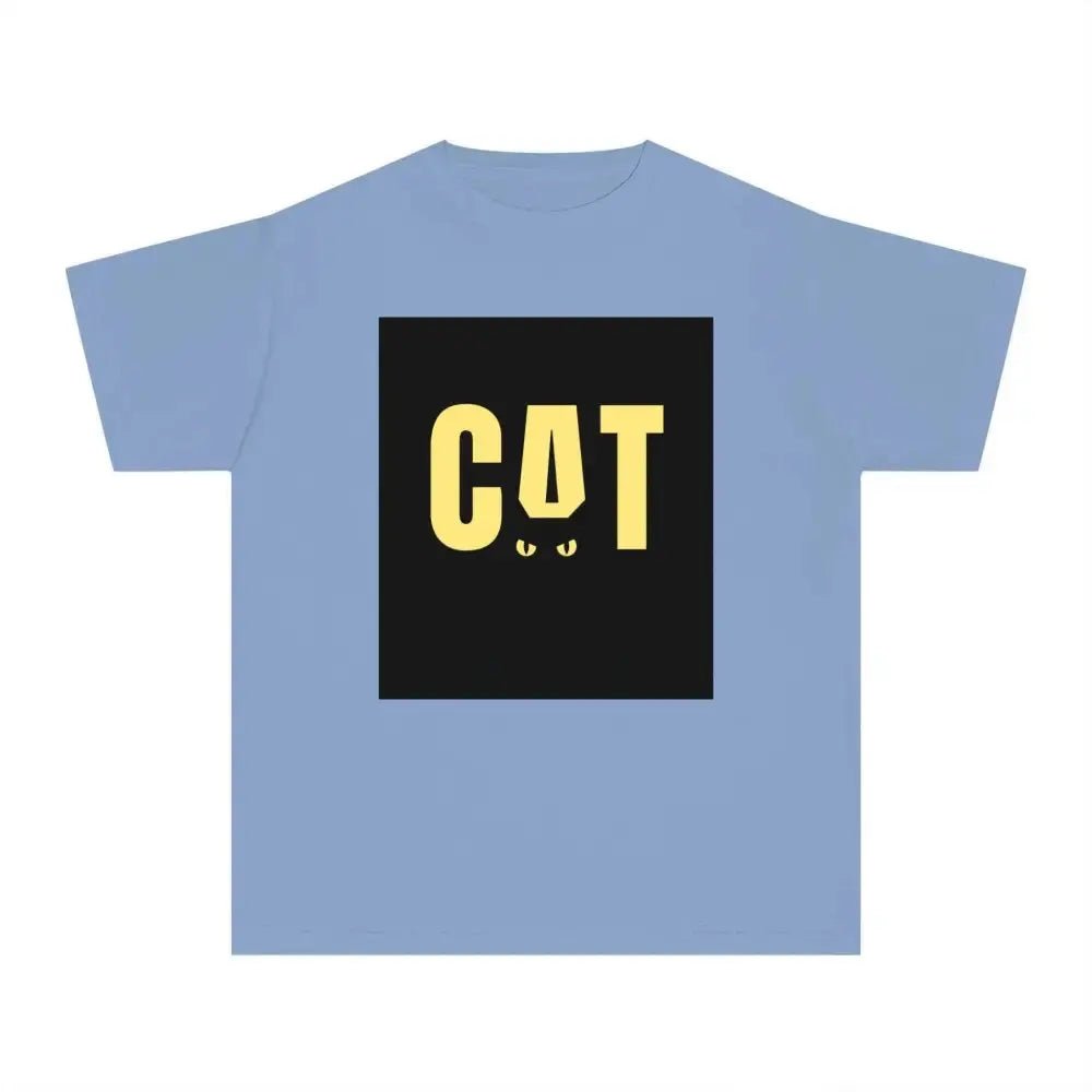 Funny Cat Youth Midweight Tee - Perfect for Animal Lovers - FloofChonk