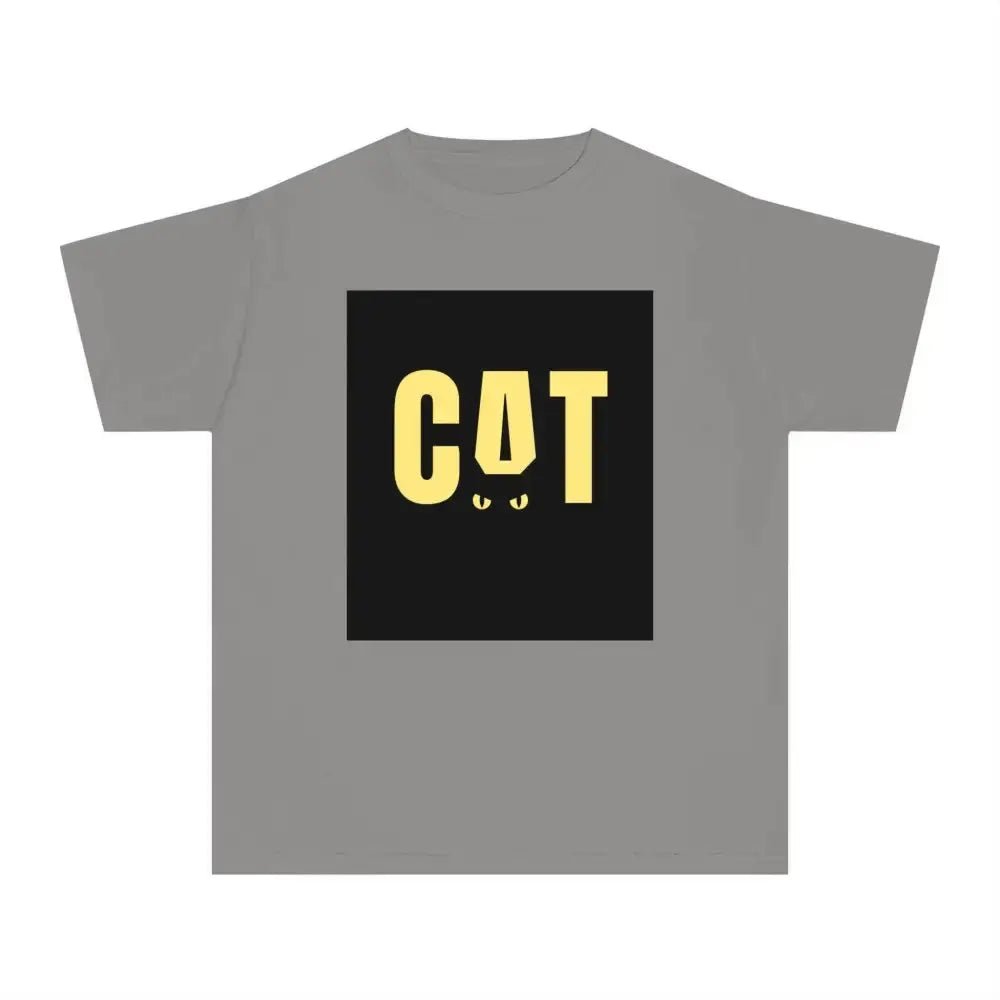 Funny Cat Youth Midweight Tee - Perfect for Animal Lovers - FloofChonk