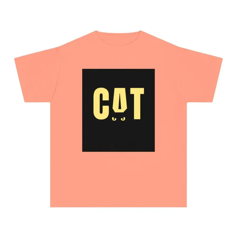 Funny Cat Youth Midweight Tee - Perfect for Animal Lovers - FloofChonk