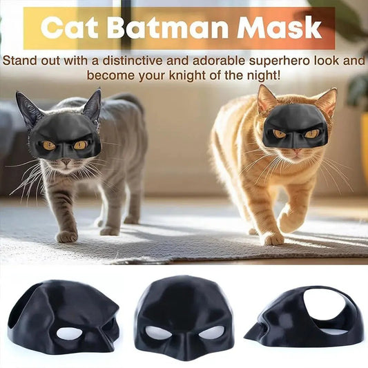Gift Black Bat Cat Avenger Mask Matte Cool Bat Mask Superhero Cute Pet Toys For Cats And Dogs - FloofChonk