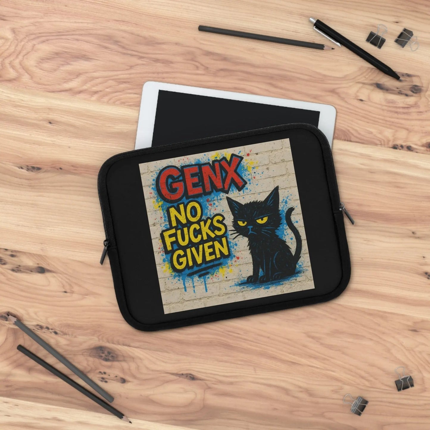 Graffiti Cat Laptop Sleeve - FloofChonk