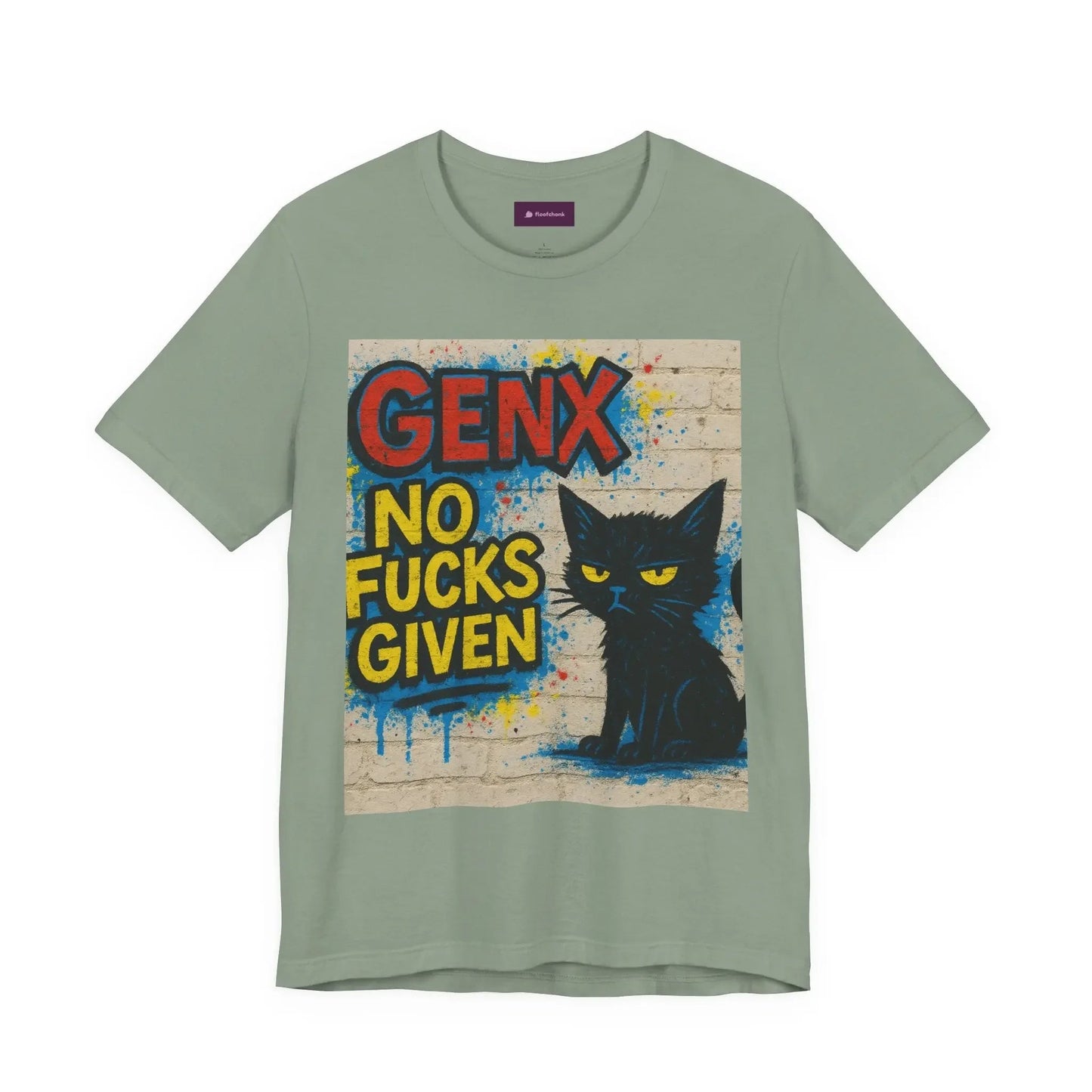 Graphic GenX Cat Tee - Unisex Jersey Short Sleeve T-Shirt for Cat Lovers - FloofChonk