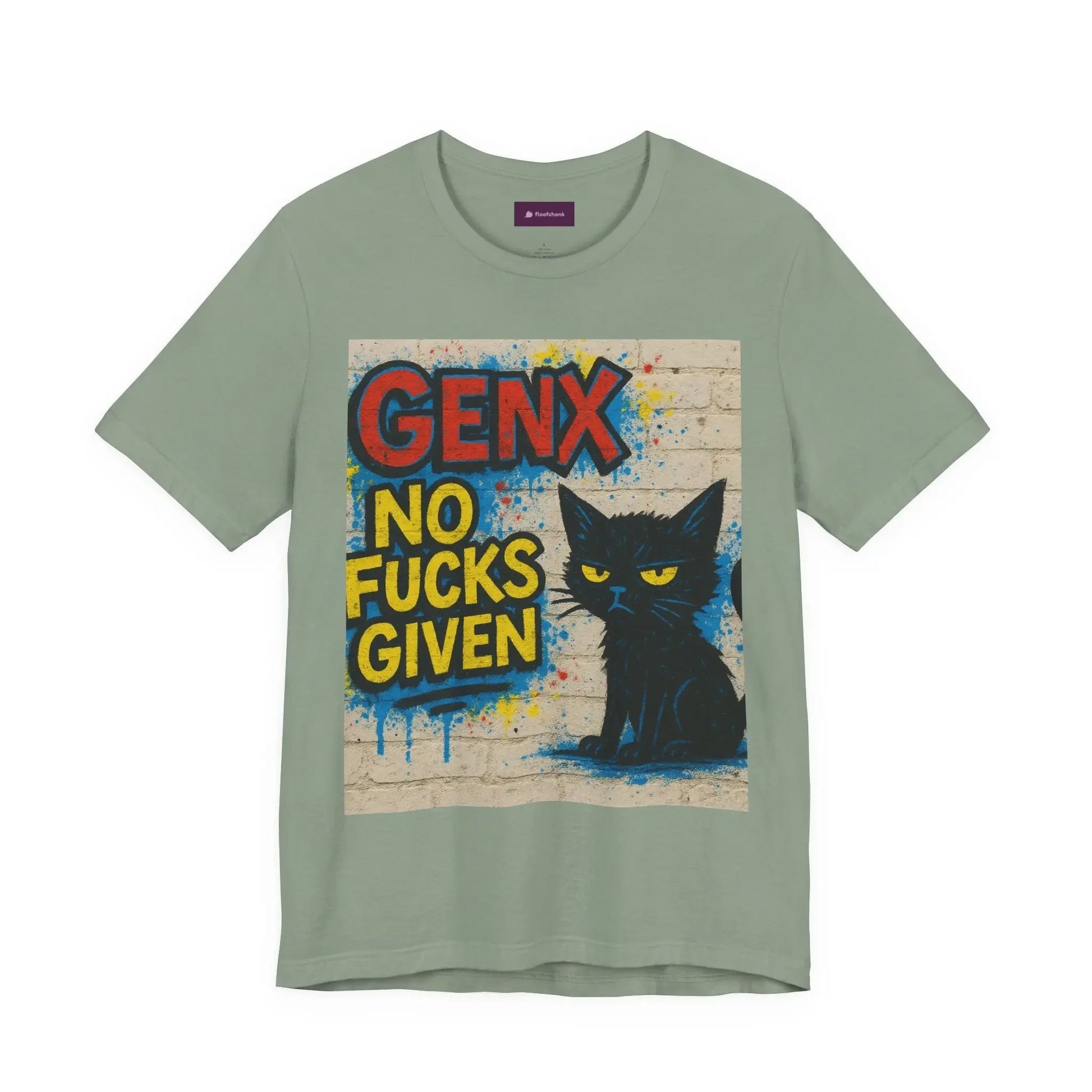 Graphic GenX Cat Tee - Unisex Jersey Short Sleeve T-Shirt for Cat Lovers - FloofChonk
