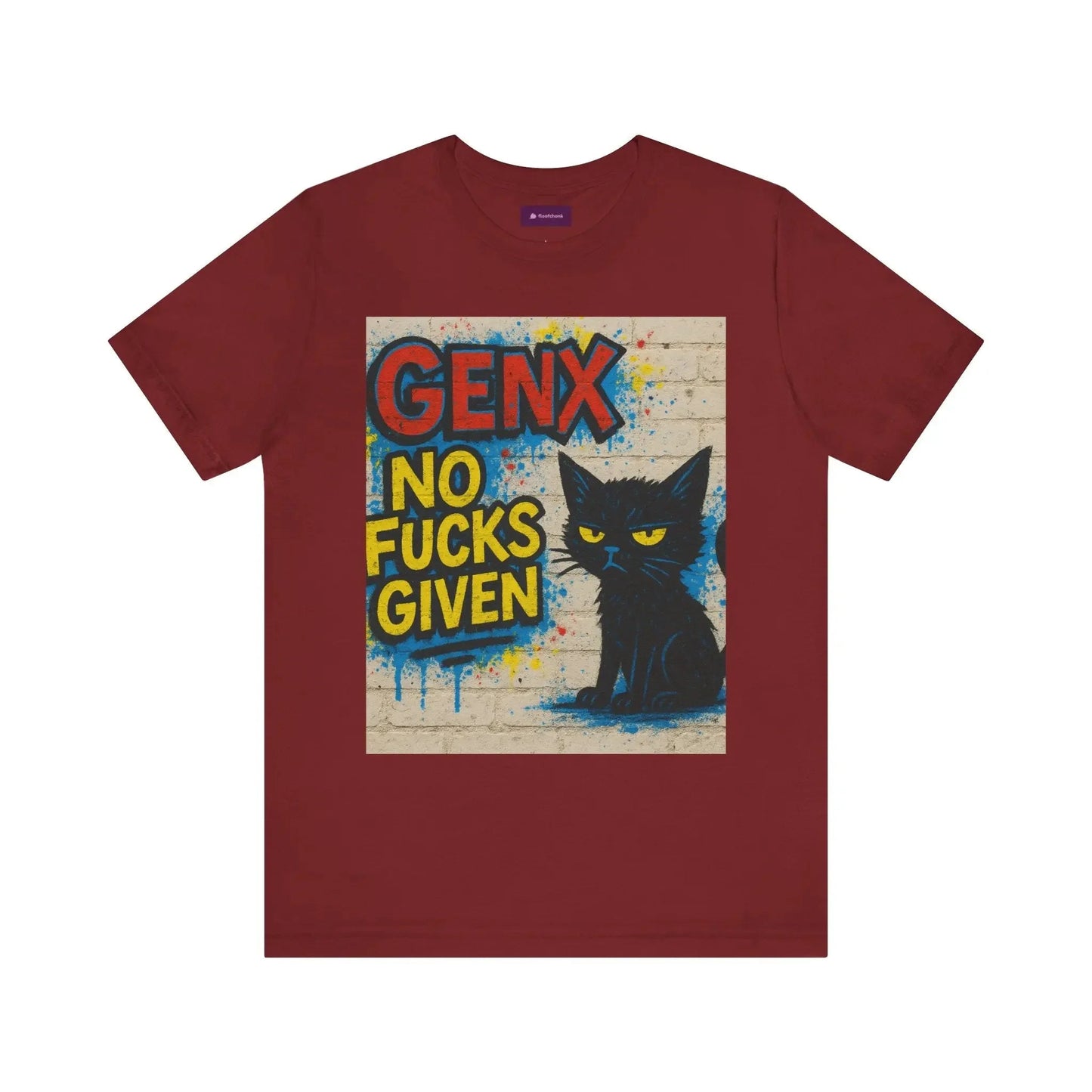 Graphic GenX Cat Tee - Unisex Jersey Short Sleeve T-Shirt for Cat Lovers - FloofChonk