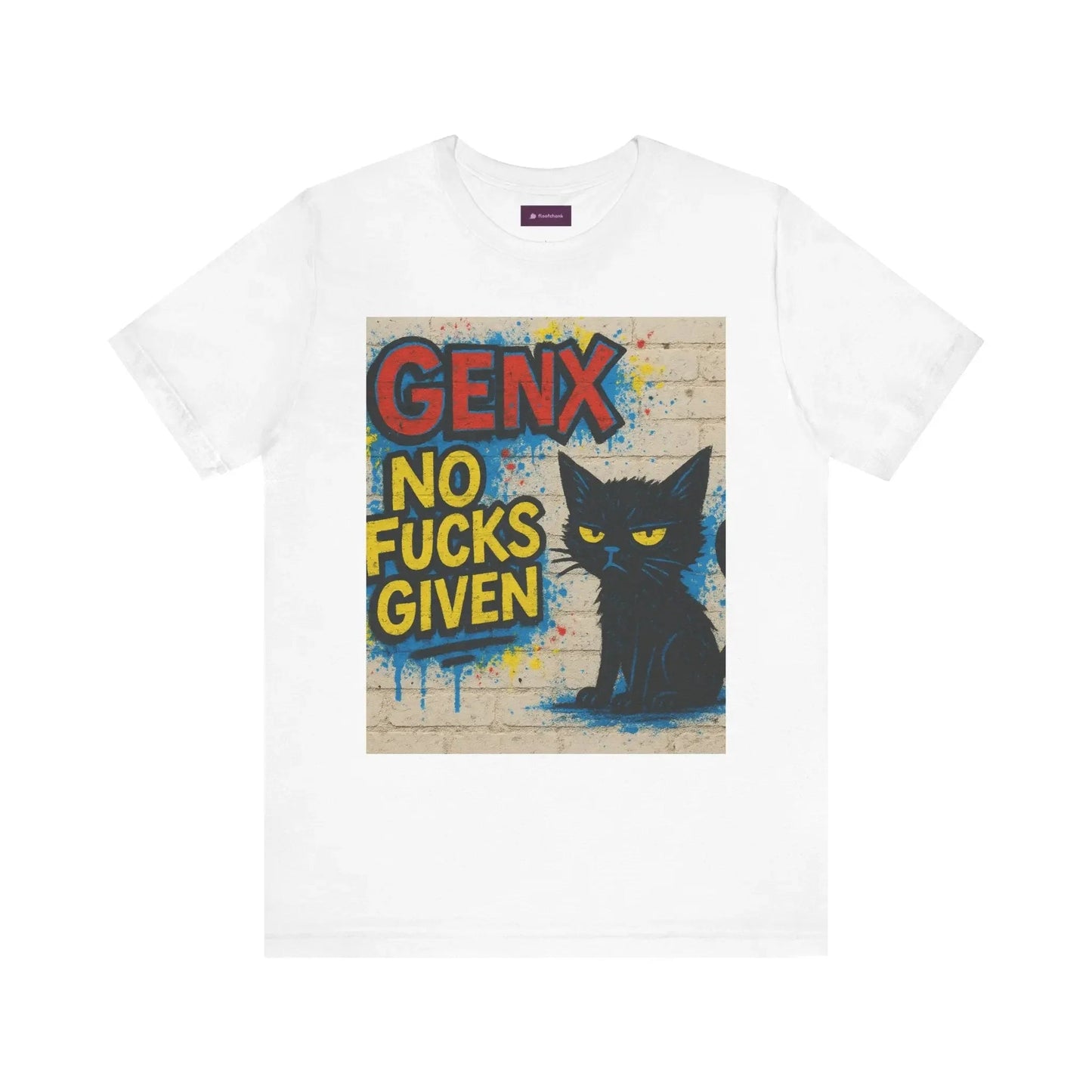 Graphic GenX Cat Tee - Unisex Jersey Short Sleeve T-Shirt for Cat Lovers - FloofChonk