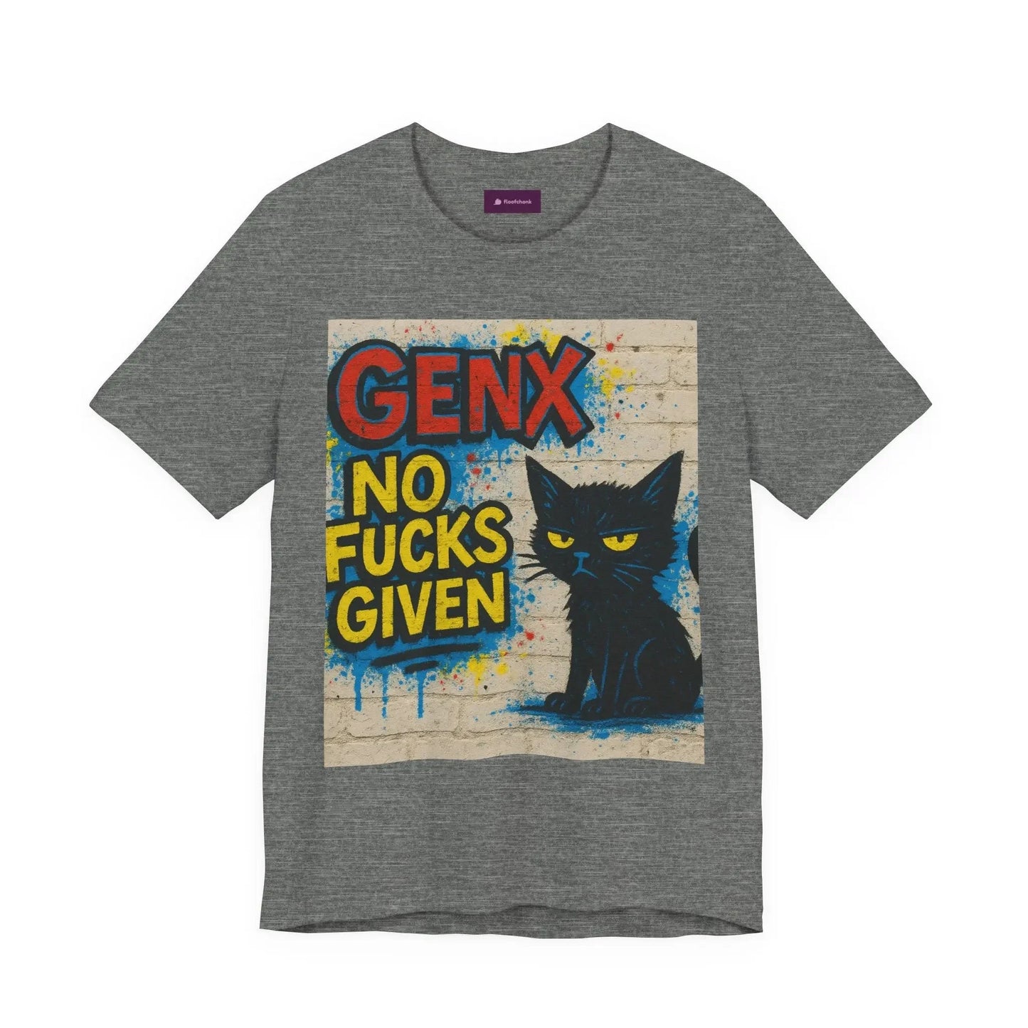 Graphic GenX Cat Tee - Unisex Jersey Short Sleeve T-Shirt for Cat Lovers - FloofChonk