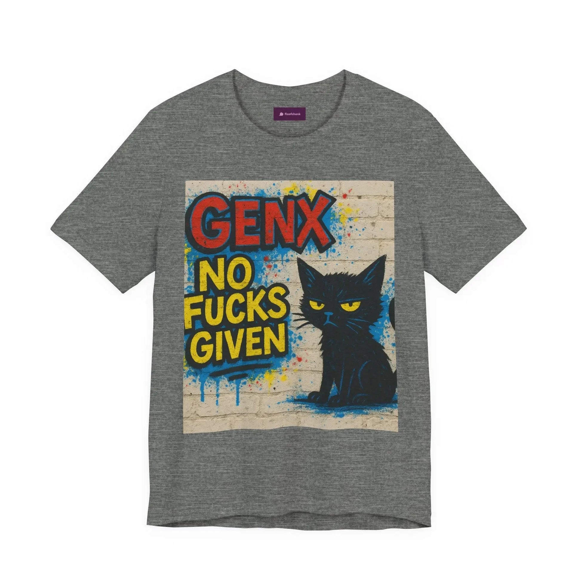 Graphic GenX Cat Tee - Unisex Jersey Short Sleeve T-Shirt for Cat Lovers - FloofChonk